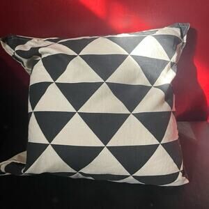 Large oversized throw pillow Nordic style Black and white down pillow and cover
